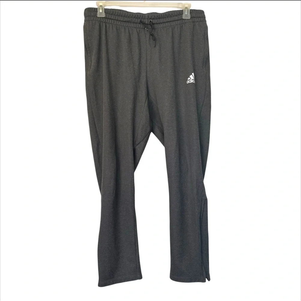 Adidas Cropped Track Pants Gray